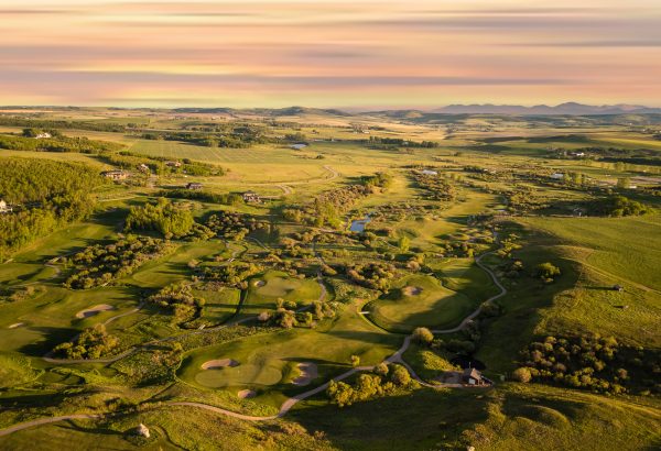 Summer evening in Southwest Calgary overlooking Sirocco Golf Club near the community of Sirocco.